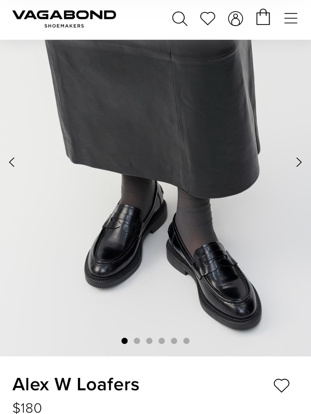 NEVER WORN Vagabond Shoemakers Alex Loafer